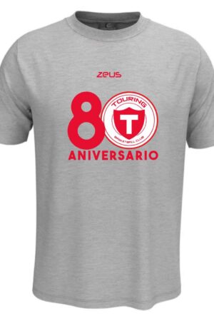 Camiseta 80 Años Touring Gris
