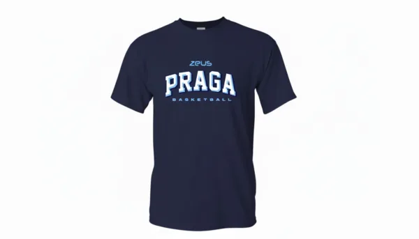 Remera Algodon Azul Praga
