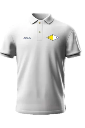 Remera polo blanca ABV